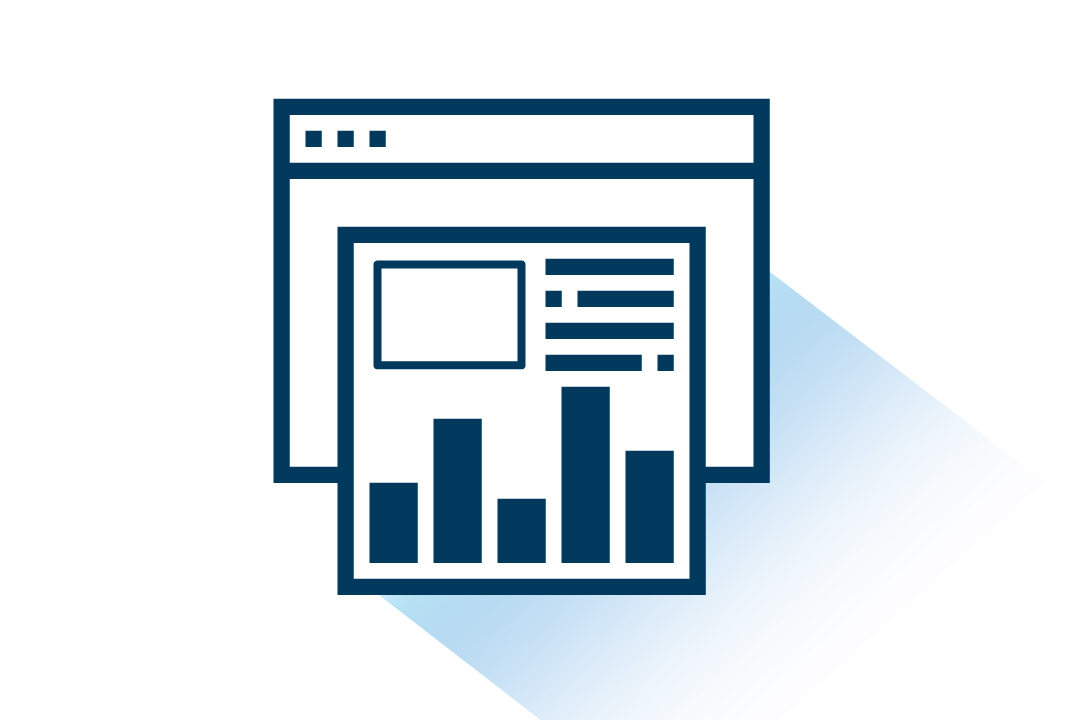 Icon of Data on a Computer Screen